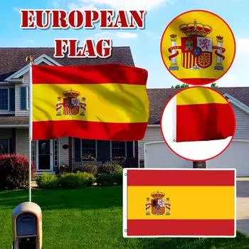 Флаг Испании в саду-баре-ресторане и украшение для семейной вечеринки