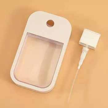 Флакон-спрей Apple Card 45 мл, портативный, цветной, пластиковый флакон для духов в форме мобильного телефона, флакон-спрей для спирта белый