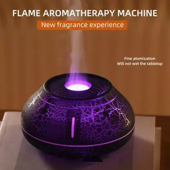 Увлажнитель воздуха Flame Mini Volcano Fire Lava Aroma Diffuser Essential Oil Ultrasonic Cool Mist Maker Fogger LED Lamp Difusor