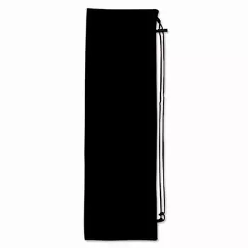Flannel Cover Badminton Storage Bag Drawstring Pocket Tennis Racket Bag Sport Supplies Blank black