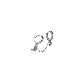 Flash Drill Double-ear Piercing Tassel Earrings Temperament High-end Atmospheric Design and Personalized Earrings