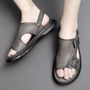 Flat Shoes for Men Beach Non Slip and Waterproof Man Sandals New Fashion Non-slip Design 2024 Stylish Breathable Descount Luxury 38