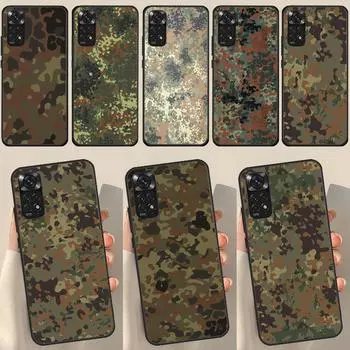 Flecktarn Camouflage Camo For Redmi Note 12 Pro Plus Cover For Redmi Note 10 8 9 11 Pro 12S 11S 10S 9S 9C 10C 12C Case Redmi Note 9 Pro