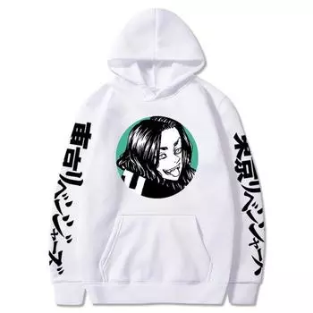 Флисовый свободный свитер с капюшоном XS