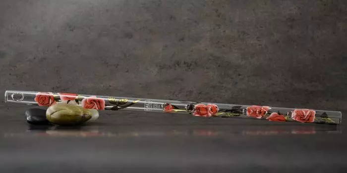 Флейта HALL CRYSTAL G Offset Rose с золотым кристаллом Флейта G Pipe Общая длина 421 мм