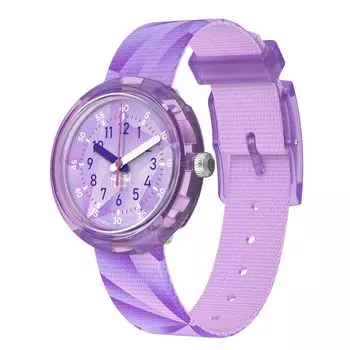 Flick Flak PURPLE PRISM FPNP167 Фиолетовые наручные часы [Swatch] Для девочек фиолетовый