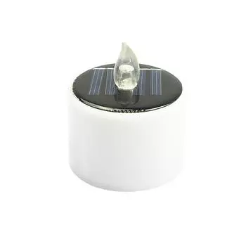 Flicker Candles New Flameless Rechargeable Led Tea Light Solar Powered Waterproof Fake Candle Tea Lamps Hot Solar Candles Light