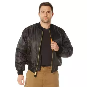 Flight Jacket USA Model Black M [Rothco] MA-1 Men s [Item] (7324) чёрный