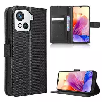 Флип-чехол для Blackview Oscal C80 Чехол для телефона из искусственной кожи с полной защитой корпуса, ударопрочный for Blackview OSCAL C80 чёрный