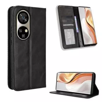 Флип-чехол для Ulefone Note 17 Pro Кожаный чехол [Flip Vintage Leather] Ударопрочный прочный ретро-чехол для телефона for Ulefone Note 17 Pro чёрный