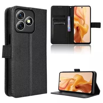 Флип-чехол для Ulefone Note 18 Ultra Leather Case [Flip Vintage Leather] Ударопрочный прочный ретро-чехол для телефона for Ulefone Note 18 Ultra чёрный