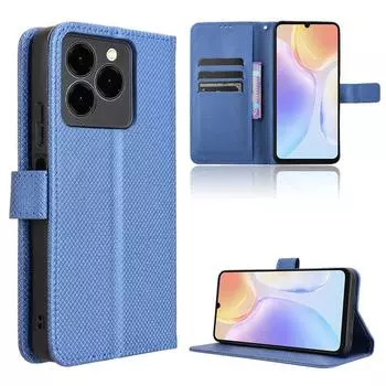 Флип-чехол для Ulefone Note 20 Pro, кожаный чехол [Flip Vintage Leather] Кошелек, противоударный, прочный, ретро-чехол для телефона for Ulefone Note 20 Pro чёрный
