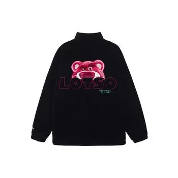 Флисовая ветровка Li-Ning x Disney Toy Story Collection с вышивкой в виде плюшевого мишки, верхняя одежда унисекс, черная AFDRA16-2 XXL