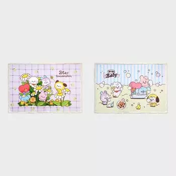 Флисовое одеяло Line Friends BT21 (2 варианта) FLOWER BLANKET