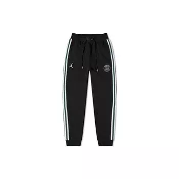 Флисовые брюки Jordan x PSG Paris Saint Germain черные/белые/зеленые мужские уличная одежда DB6502-010 XL