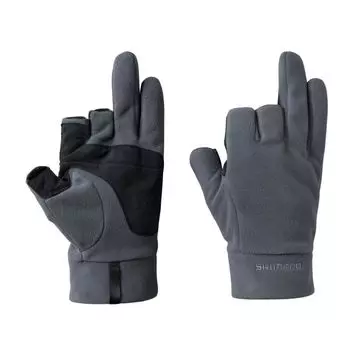 Флисовые перчатки Shimano Gore-Tex Windstopper 3 Charcoal GL-031W XL