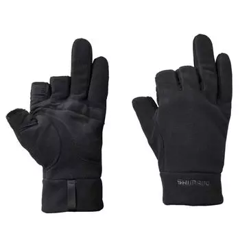 Флисовые перчатки Shimano Windstopper 3 черные Gore-Tex GL-031W чёрный
