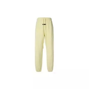 Флисовые спортивные штаны Fear of God Essentials — осень/зима 2022, мужские брюки канареечно-желтого цвета FOG-FW22-637 L