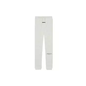 Флисовые спортивные штаны Fear of God Essentials с логотипом на шнурке Брюки унисекс Светло-вереск-овсянка FOG-SS21-602 XL