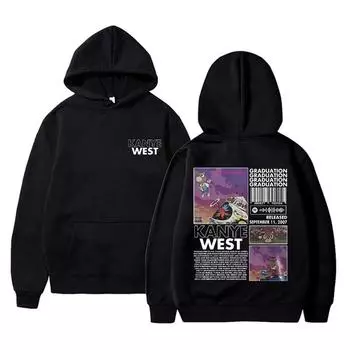 Флисовые толстовки Kanye West Унисекс Повседневные толстовки с капюшоном High Street Пуловер с капюшоном Harajuku Streetwear Толстовка Pablo Oversize 2XL