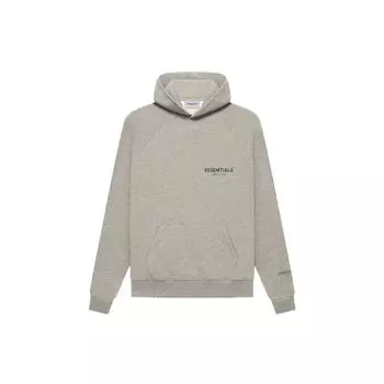 Флисовый пуловер Fear of God Essentials со светоотражающим логотипом Толстовки унисекс Темно-вереск-овсянка FOG-FW21-158 XS