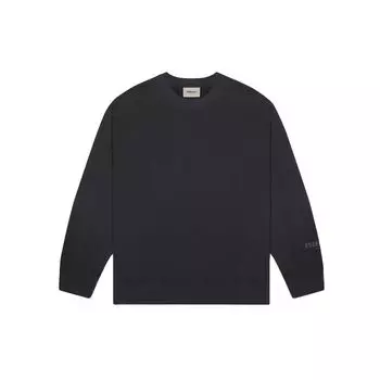 Флисовый свитшот с круглым вырезом Fear of God Essentials, мужские топы, черный FOG-FW20-299 M