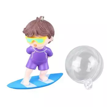 Floating Fish Tank Decoration Small Cute Plastic Cartoon Aquarium Ornament for Freshwater Seawater