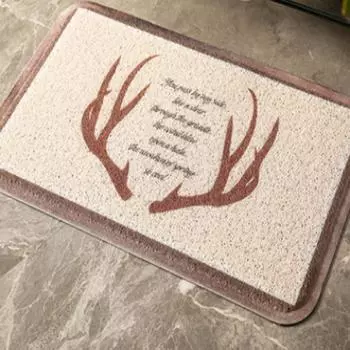 Floor Mat Wire Ring PVC Bathroom Kitchen Door Mat Durable and Stable Anti-slip Dust Removal Door Mat 40*60
