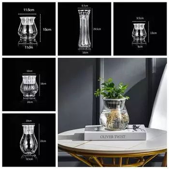 Floor-standing Hydroponic Flower Pot Plastic Aquatic Plant Container Creative Home Decor 1