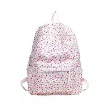 Floral Bookbag Lightweight Computer Bag Fashion for Teen Girls Women School Kids чёрный