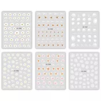 Floral Design Unique Design Instant Nail Art Eye-catching In-demand Fashionable -trend Floral Nail Stickers Nail Art Camellia