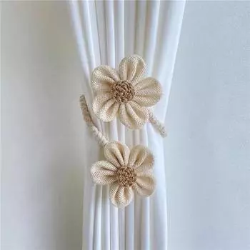 Flower Curtain Tie Rope Backs Holdbacks Buckle Clips Accessory Rods Accessoires Hook Holder Home Decorations