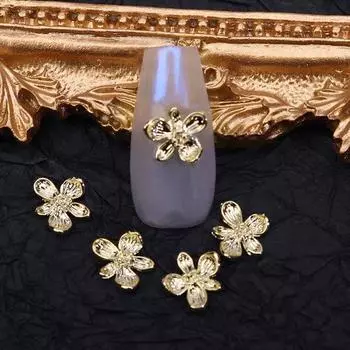 Flowers Bowknot 3D Nail Art Drills Bow Nail Decorations Nail Art Jewelry Nail Rhinestones E-20pcs