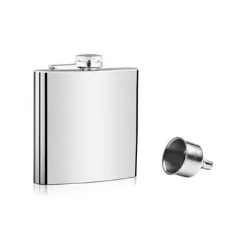 Фляжка voocye Skittles Hip Flask 6 унций 170 мл из нержавеющей стали, нержавеющая бутылка для сакэ, виски, портативная, очень легкая и удобная