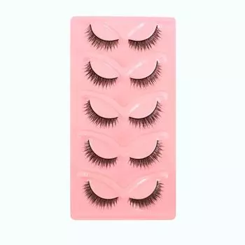 Fluffy Bushy False Eyelashes Eye Tail Lengthening Faux Mink Lashes 3D Curl Fake Lashes Cosplay 5Pairs