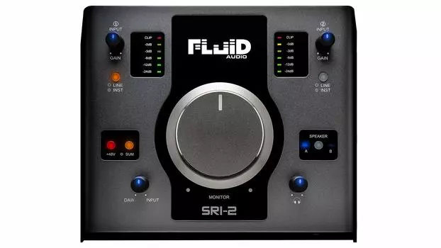 Fluid Audio Аудиоинтерфейс 2 Входа 2 Выхода 24 бит 192 кГц USB Сбалансированный Вход Сбалансированный Выход Черный SRI-2 чёрный