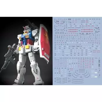 флуоресценция!! HG RG MG PG RE robot MS Наклейка для переноса воды для улучшения детализации (HG 1/144 THE ORIGIN RX-78-02 для Гандама)