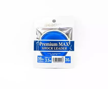 Флюорокарбоновый поводок Seaguar Premium Max Shock, длина 30 м, размер 3,5, 16 фунтов (2533) чистый