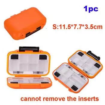 Fly Fishing Waterproof Double Side Tackle Luya Bait Container Fishing Box Lure Case Fishhook Case S
