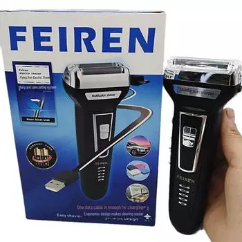 Flying Man 6568 USB аккумуляторная мужская электробритва с возвратно-поступательным движением лезвия Model 6568