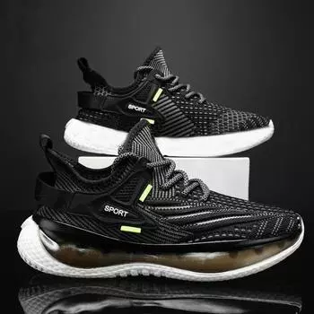 Flying woven men s shoes 2025 Korean version men s sports shoes soft-soled breathable coconut shoes men s trend foreign trade shoes 39 джинсовый синий