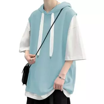 FLYSKY Sleeve Plus Летняя мужская футболка с длинным рукавом 3/4, размеры, топ, повседневная, футболка,
