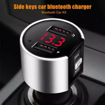 FM-передатчик с поддержкой Bluetooth, аудиомодулятор Aux, быстрое автомобильное зарядное устройство с двумя USB-портами, комплект громкой связи для автомобильного радиоприемника и MP3-плеера