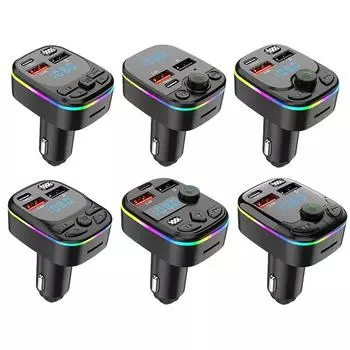 FM Transmitter for Car LED Display Car MP3 Player Wireless FM Transmitter 5.0 USB C Car Charger Multifunctional Car Radio Music