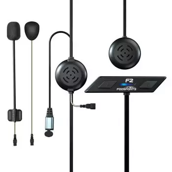 FODSPORTS Велосипедный интерком F2 Интерком одновременные звонки Качество звука HIFI Тонкий интерком 12 часов непрерывной работы IP67 водонепроницаемый Универсальный