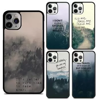 fog foggy mountains Coque Soft Phone Case For iPhone 14 XR X XS Max 5S 6S 7 8 Plus SE 2020 11 12 13 Pro Max Mini Phone Cover iPhone 6plus