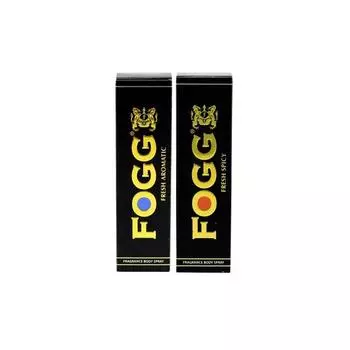FOGG Men Combo Of Fresh Deodorant Spray Aromatic And Spicy Black Series , 120Ml (Set Of 2), Pack Of 1