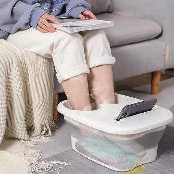 Foldable Footbath Massage Bucket Soaking Bucket Folding Basin Foot Bath Bucket Household Sauna Bathtub Pedicure Bath Bathtub