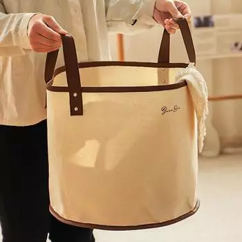Foldable Laundry Basket With Handle Portable Dirty Clothes Storage Basket Household Large Capacity Sundries Storage Bucket