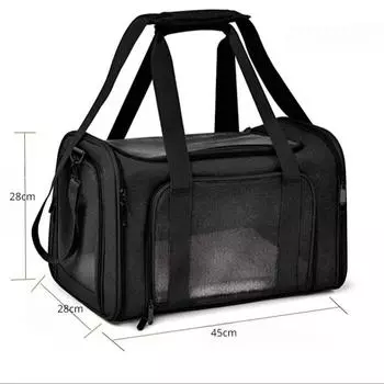 Foldable Pet Carrier Bag for Cats and Dogs - messenger bag for Traveling and Daily Use 45X28X28